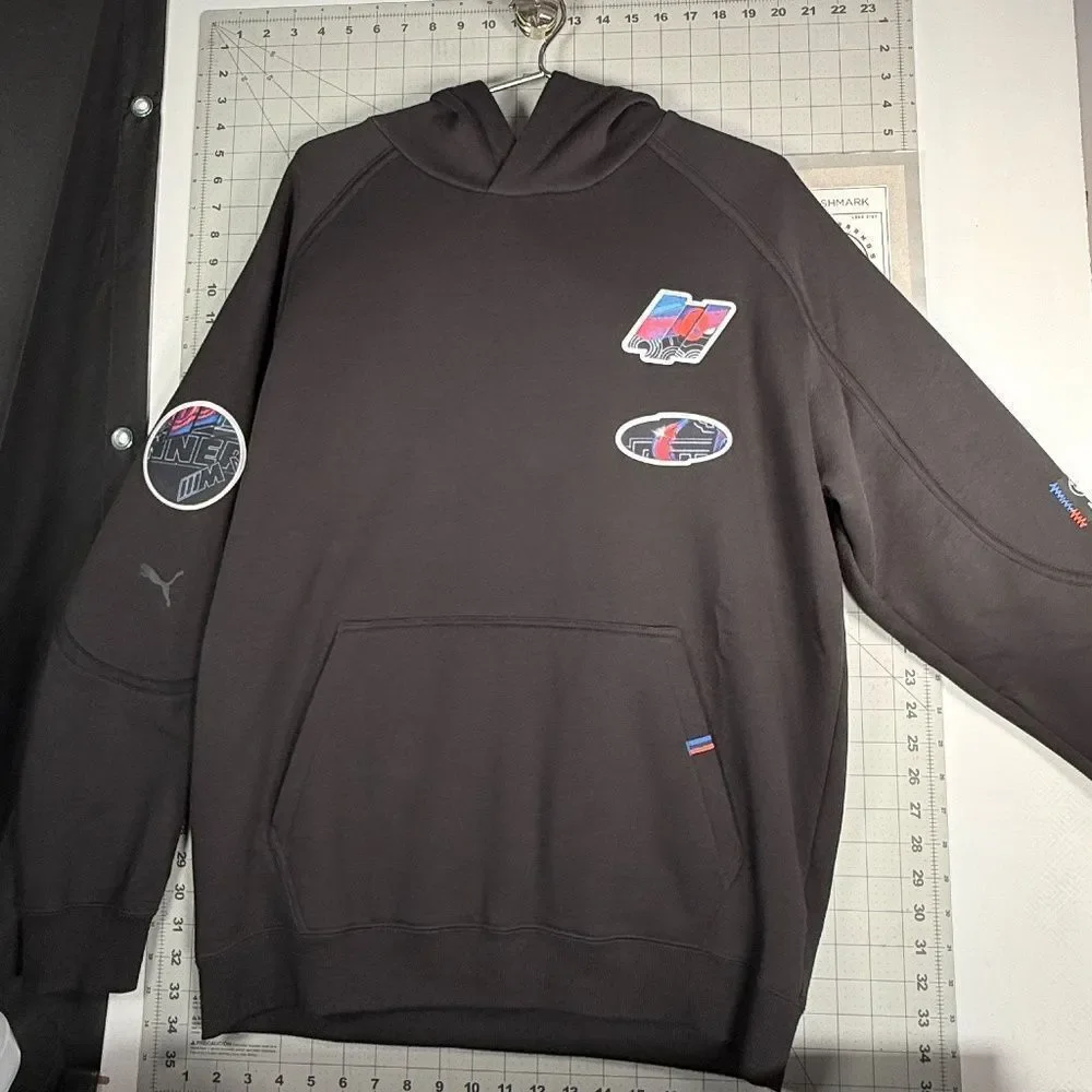 BMW® M Motorsport / PUMA®  |  “STATEMENT”™  |  BLACK HOODIE  |  MENS-M  |  NEW